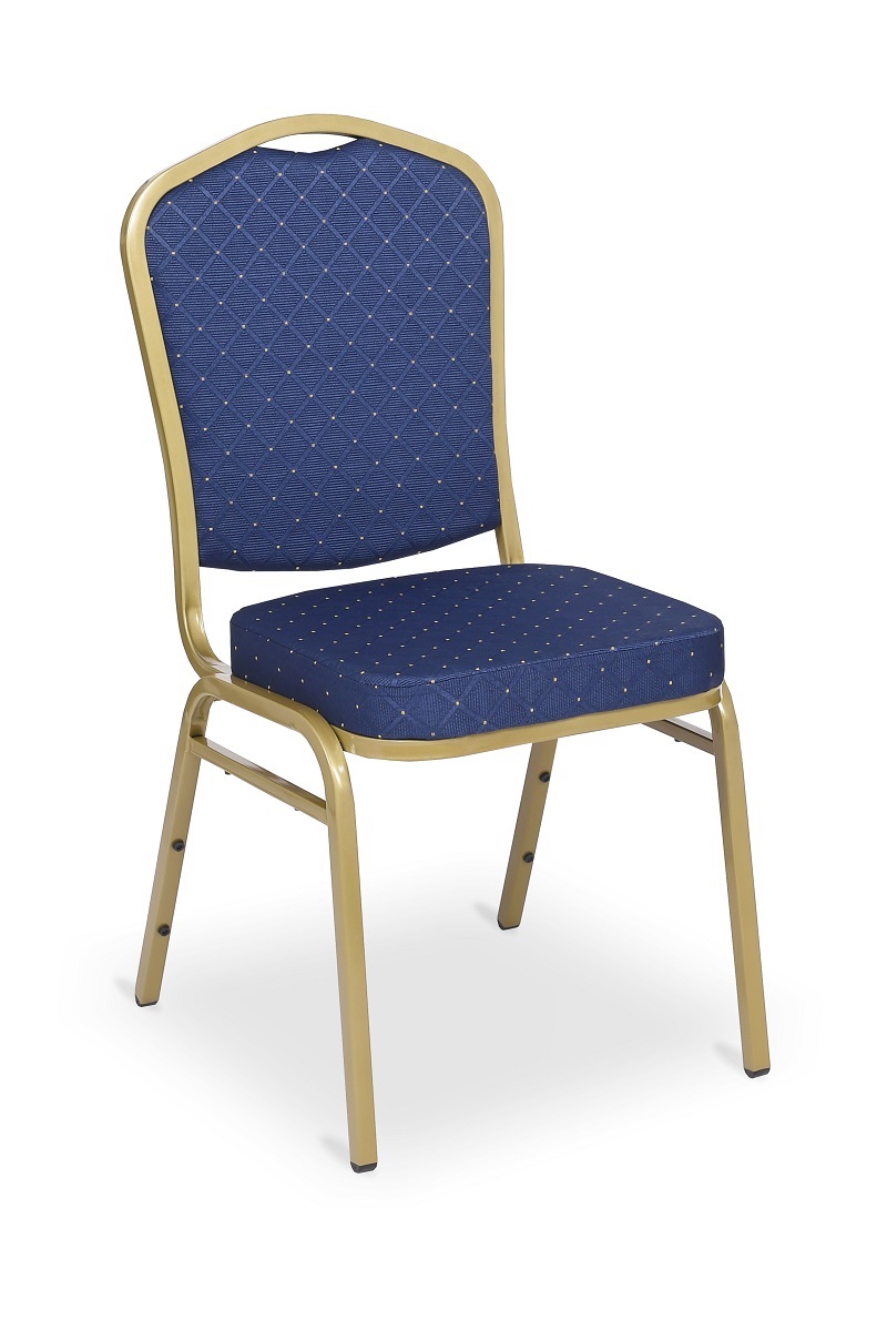 Banketová stolička Charlotte Čalúnenie/rám: D.BLUE/GOLD