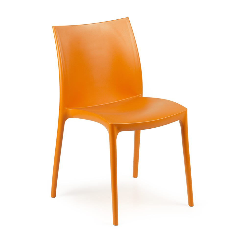 Plastová stolička LUNA Farba: Oranžová