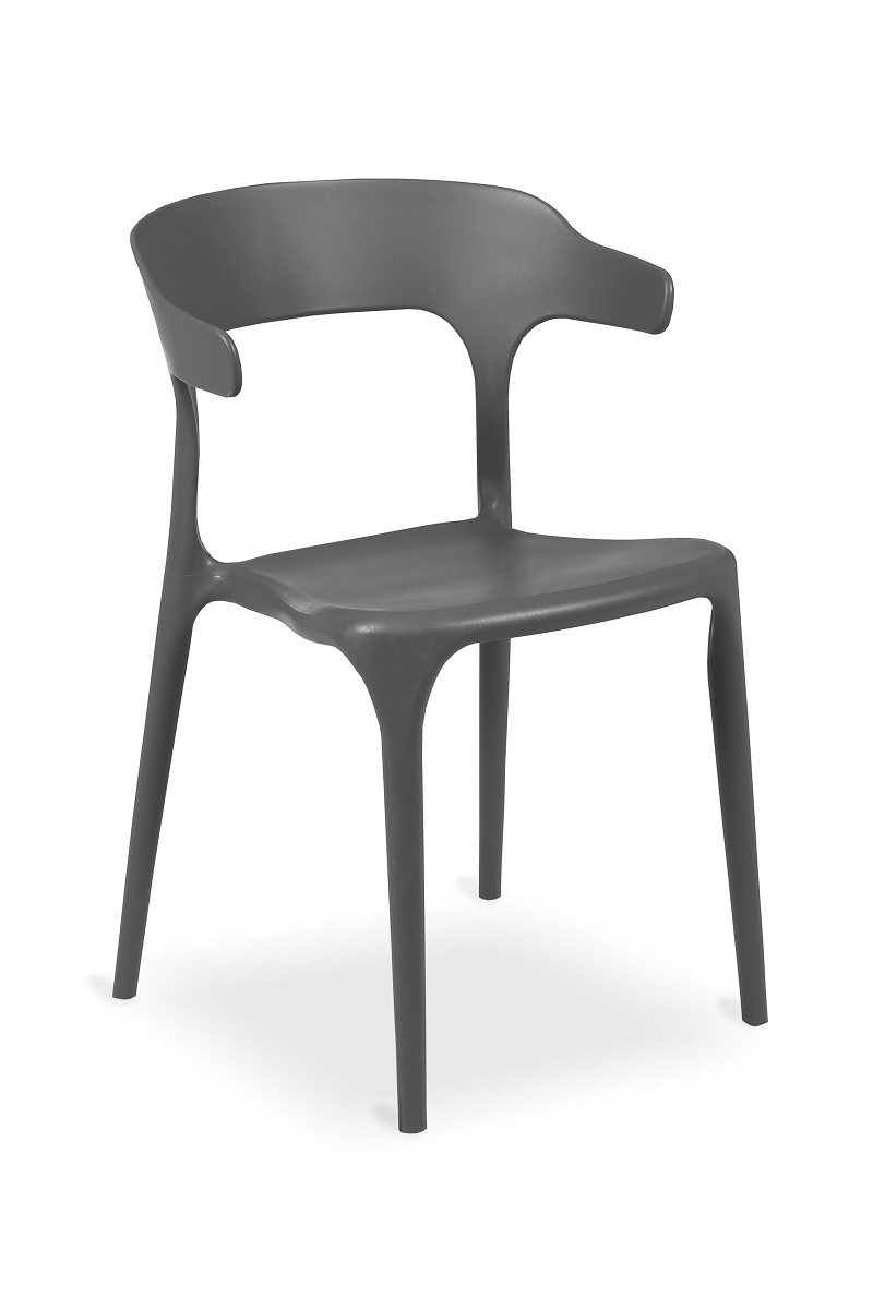 Plastová stolička PULA Farba: Sivá