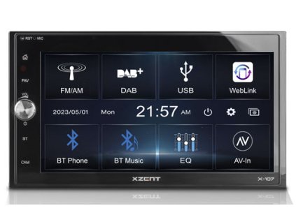 X-107-XZENT-2-Din-675-Infotainer-DAB-und-Webli-obrazok-1