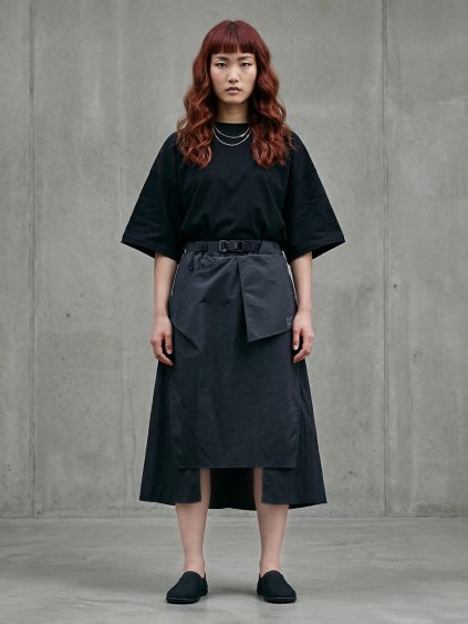 Haruko cerna nylon sukne 9