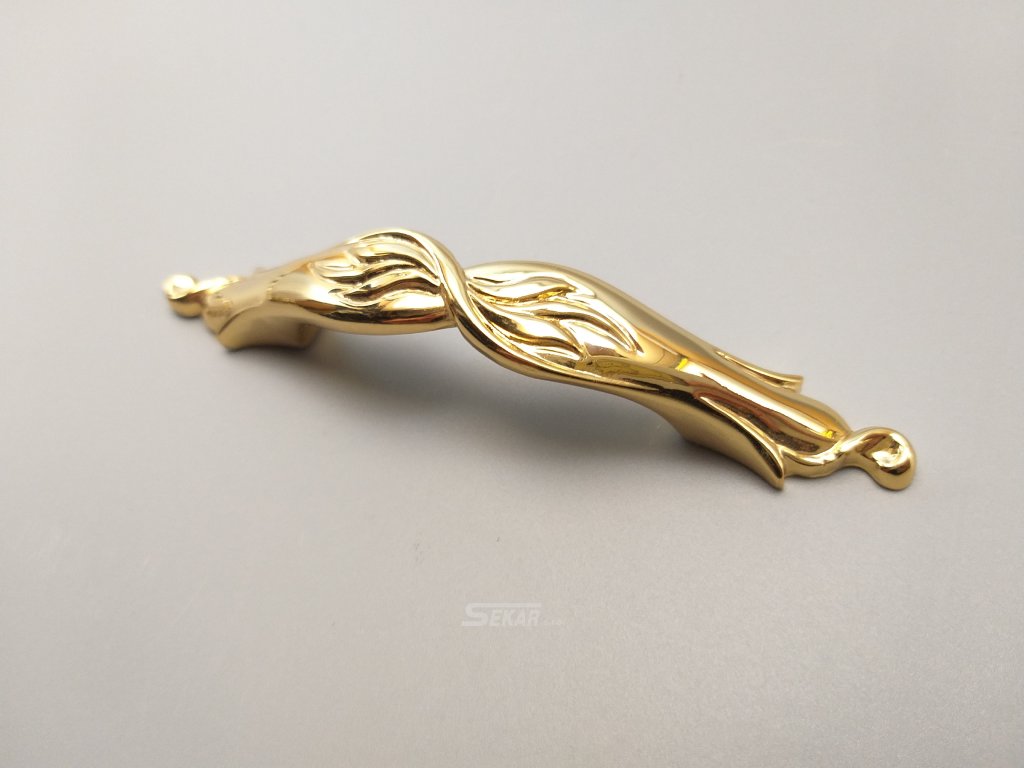 Mosazná úchytka k nábytku 96mm Vintage 1278MB96