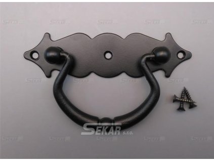 úchytka AG1003-100 černá 116x72mm