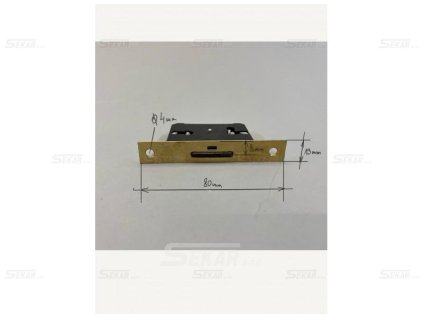 zámek zadlabávací nábytkový 30mm s klíčem