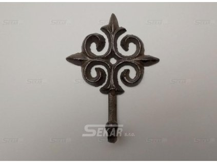 Věšák velký kovaný 11,5 cm