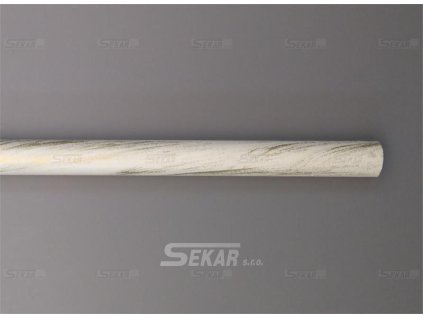 záclonová tyč 20mm 1,2m zlatobílá