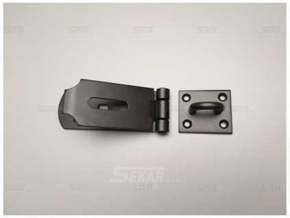 Zavírací petlice na visací zámek černá