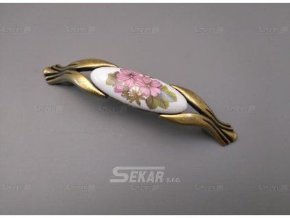 M95K09698.09 porcelánová úchytka 96mm