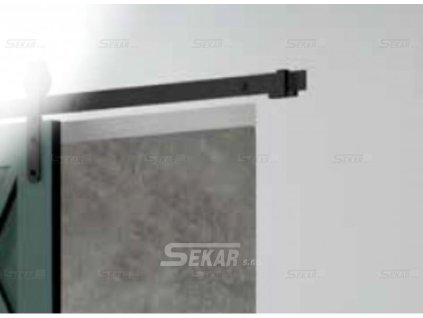 Vodící kolejnice černá 2400mm s příslušenstvím