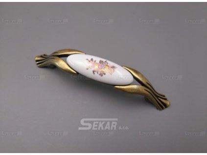 M95K09664.09 porcelánová úchytka 96mm