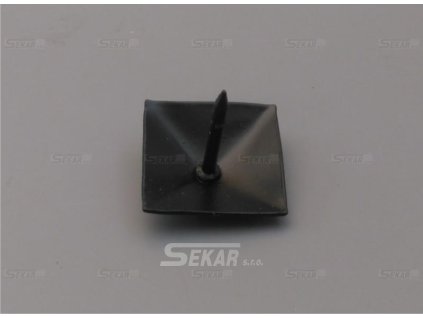 Hřeb ozdobný čtverec 28x28mm černý