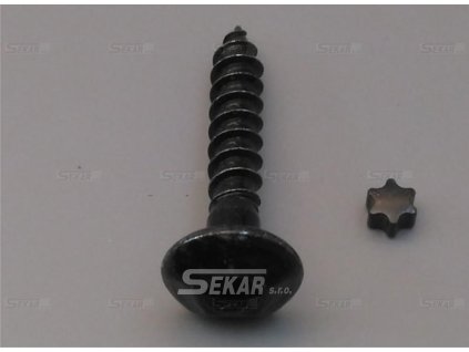 Kovářský vrut do dřeva 7x40 černý