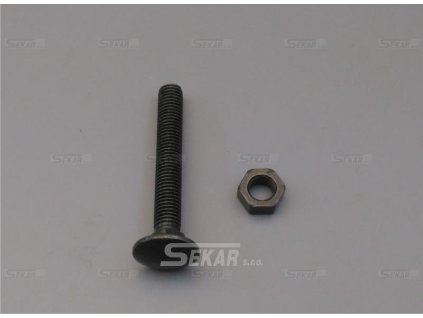 Vratový šroub M7x50 černý