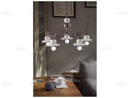 C403-5/C Keramický lustr 5 ramenný ROMA