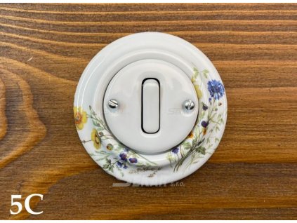 Spínač kolébkový DECENTO č.7 dekor. 3559K-C07345