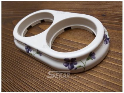 Rámeček pro vypínače a zásuvky 2x vysoký s dekorem