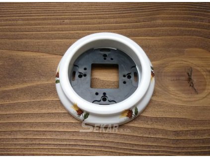 Rámeček pro vypínače a zásuvky 1x vysoký s dekorem