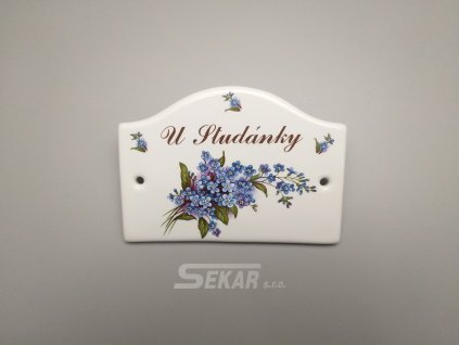 Štítek na dveře 151x106 bílý velký FR 000.8780