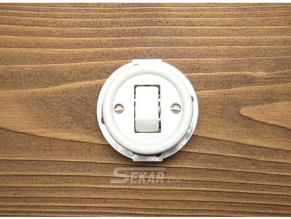 keramicky vypinac siroka klapka bily modul