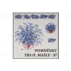 Dekor porcelánu 57 Pomněnky trs s mašlí