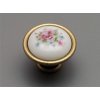 Porcelánová úchytka knopka 40mm GLADYS 46 povrch staromosaz 09