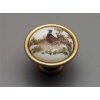 Porcelánová úchytka knopka 40mm BAŽANT 77 povrch staromosaz 09
