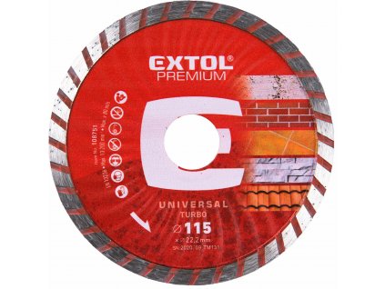 2919 kotuc rezny diamantovy turbo 115mm suche a mokre rezanie