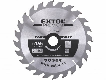 4026 kotuc pilovy s sk platkami o165x2 8x20mm 24z extol premium