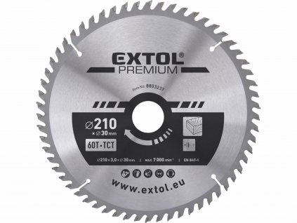 4047 kotuc pilovy s sk platkami o210x3 2x30mm 60z extol premium