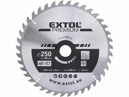 4065 kotuc pilovy s sk platkami o250x3 2x30mm 40z extol premium