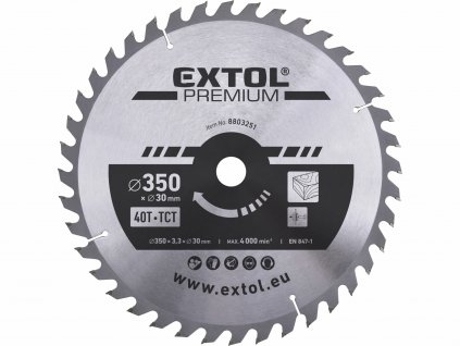 4164 kotuc pilovy s sk platkami o350x3 5x30mm 40z extol premium