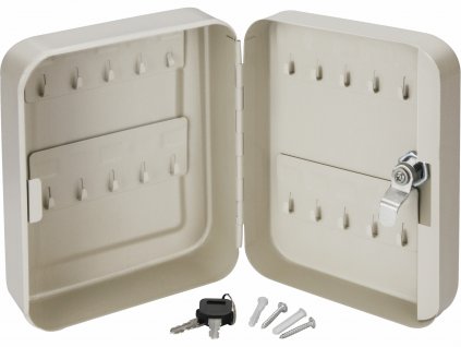 5208 schranka na kluce ocelova 200x160x80mm 20 hacikov 2x kluc 99020