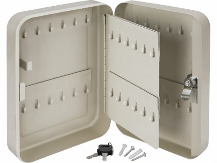 5211 schranka na kluce ocelova 250x180x80mm 48 hacikov 2x kluc 99021