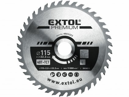 5823 kotuc pilovy s sk platkami o115x2 6x22 2mm 40z extol premium