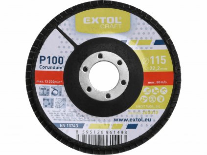6639 kotuc lamelovy sikmy korundovy p100 115mm extol craft