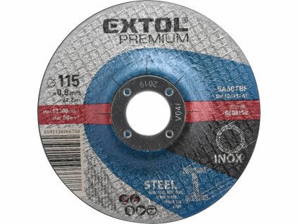 7464 kotuc rezny na ocel a antikoro 115x0 8mm extol premium