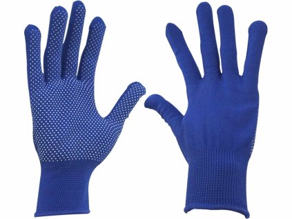 8622 rukavice polyester pvc terciky 9 extol craft