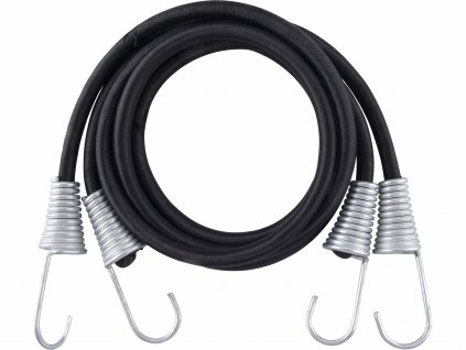 13407 popruhy elasticke s hakmi 2ks 150cm x o12mm pozinkovane haky o4mm extol premium