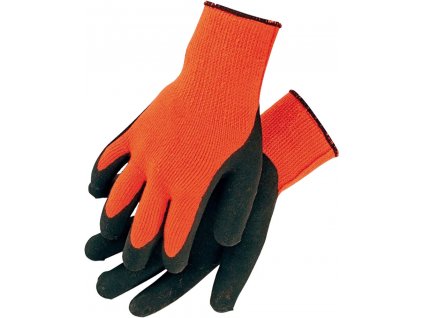 24645 rukavice nylon latex zimne vel 9