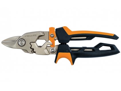 FISKARS 1027212 Prevodové nožnice na plech PowerGear, krátka čepeľ