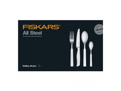FISKARS 1054777 Sada príborov All Steel, 24ks