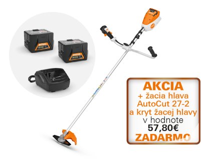 Akumulátorový vyžínač, AK Systém STIHL FSA 80, set s 2x AK 30 S + AL 101