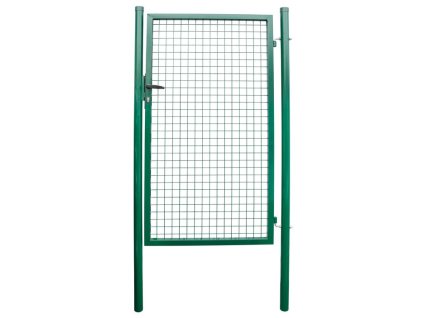 Brána Strend Pro METALTEC ECO, 1000/1400/50x50 mm, hranatý rám, zelená, jednokrídlová, záhradná, ZN+PVC, RAL6005