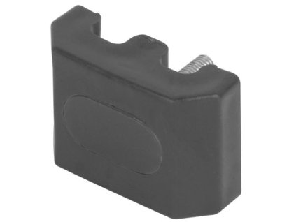 Úchytka Strend Pro EUROSTANDARD, 60x40 mm, antracit, na plotový panel, vrátane skrutky, tvar M