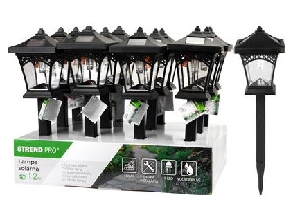 Lampa Strend Pro Heka, 430 mm, solárna, 1xLED, AA, Sellbox 12 ks