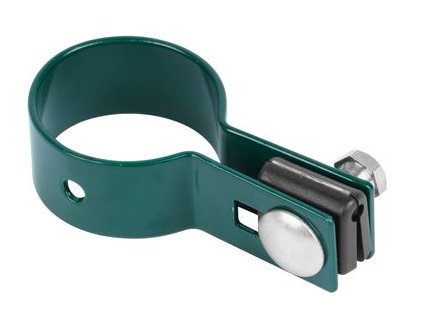 Objímka Strend Pro EUROSTANDARD, 48 mm, koncová, antracit, Zn+PVC, RAL7016, na okrúhly stĺpik
