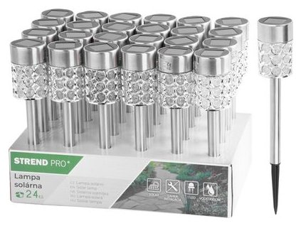 Lampa Strend Pro Sabik, 375 mm, solárna, 1x LED, AAA, Sellbox 24 ks
