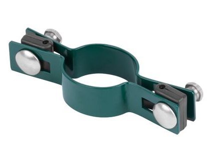 Objímka Strend Pro EUROSTANDARD, 60 mm, priebežná, zelená, Zn+PVC, RAL6005, na okrúhly stĺpik