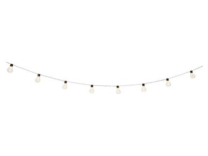 Reťaz Strend Pro Garden, žiarovka, solárna, 10x LED, 2,7+3 m