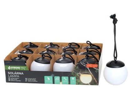 Lampa Strend Pro Garden Glob, solárna, 1xLED, 10 cm, Sellbox 12 ks